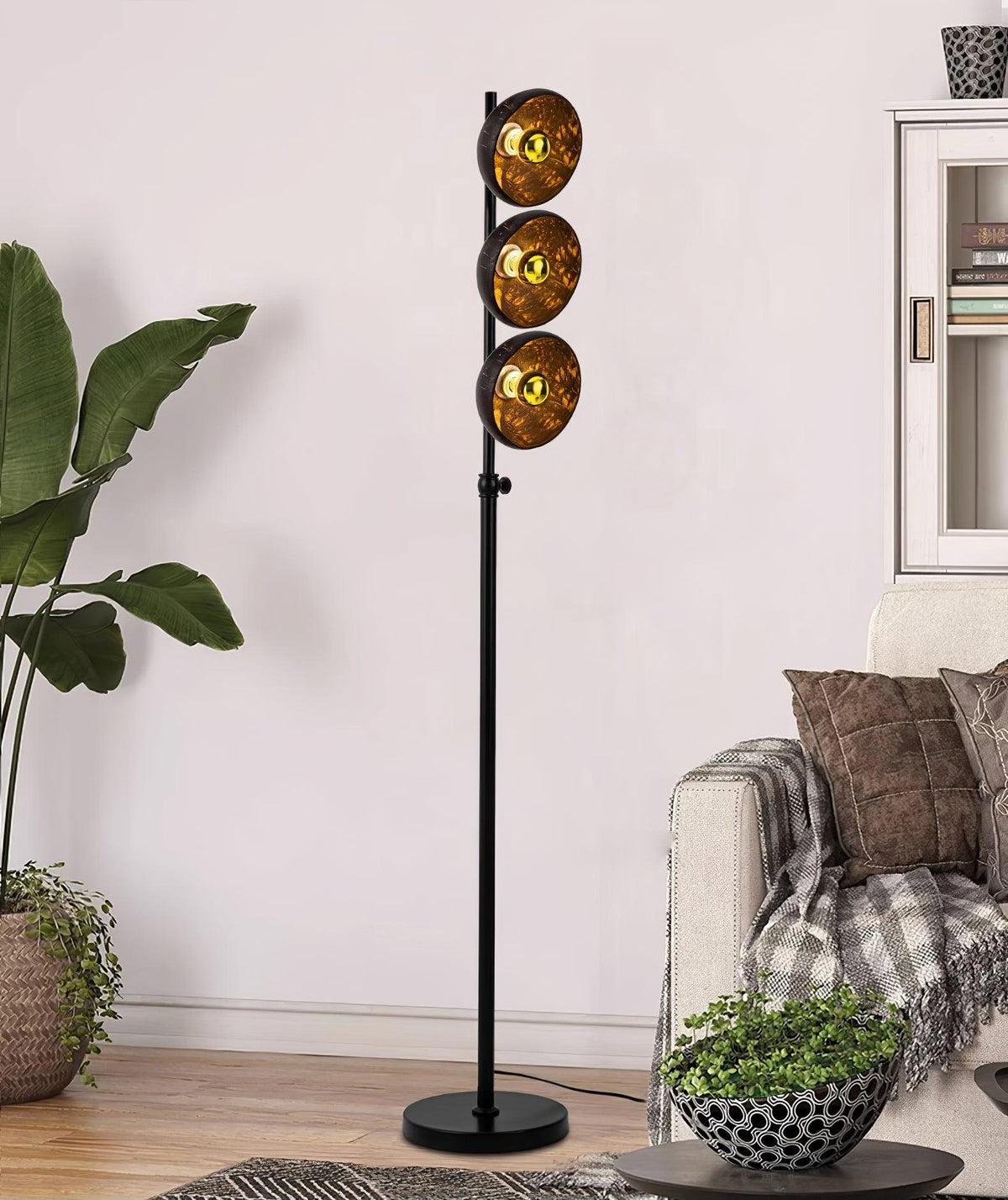 Eclipse Walnut Floor Light 11.8", Floor Lamp, detail 7