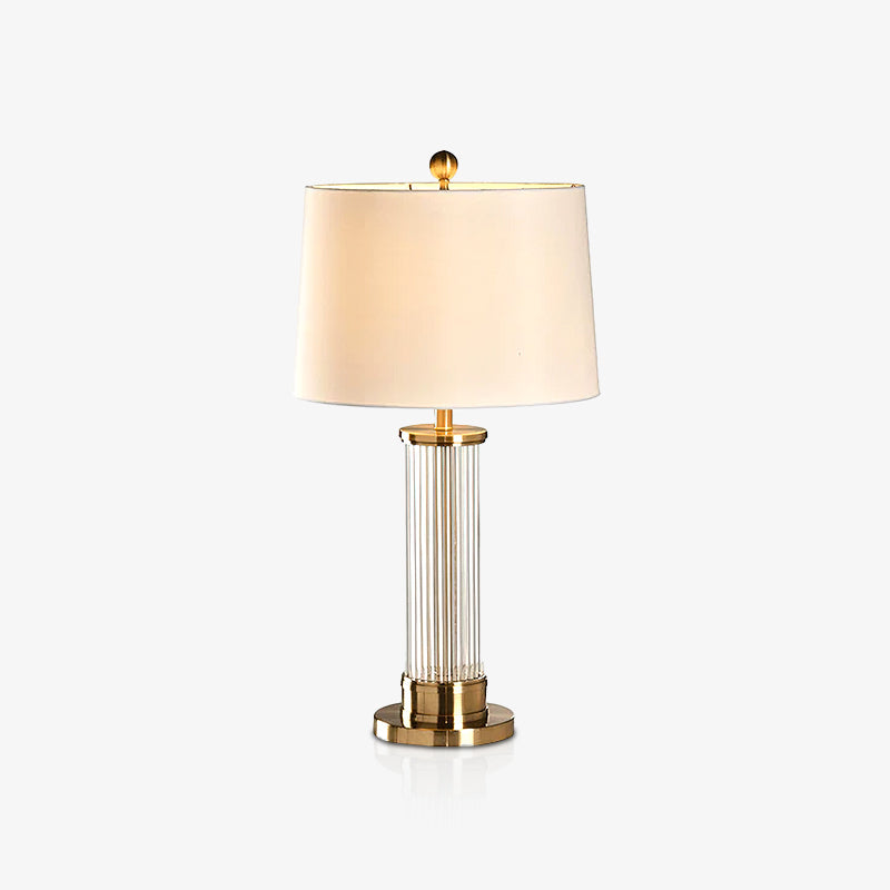 Edda Table Light, Bedside Table Lamp, Metal, ∅ 14.9″ x H 26.3″