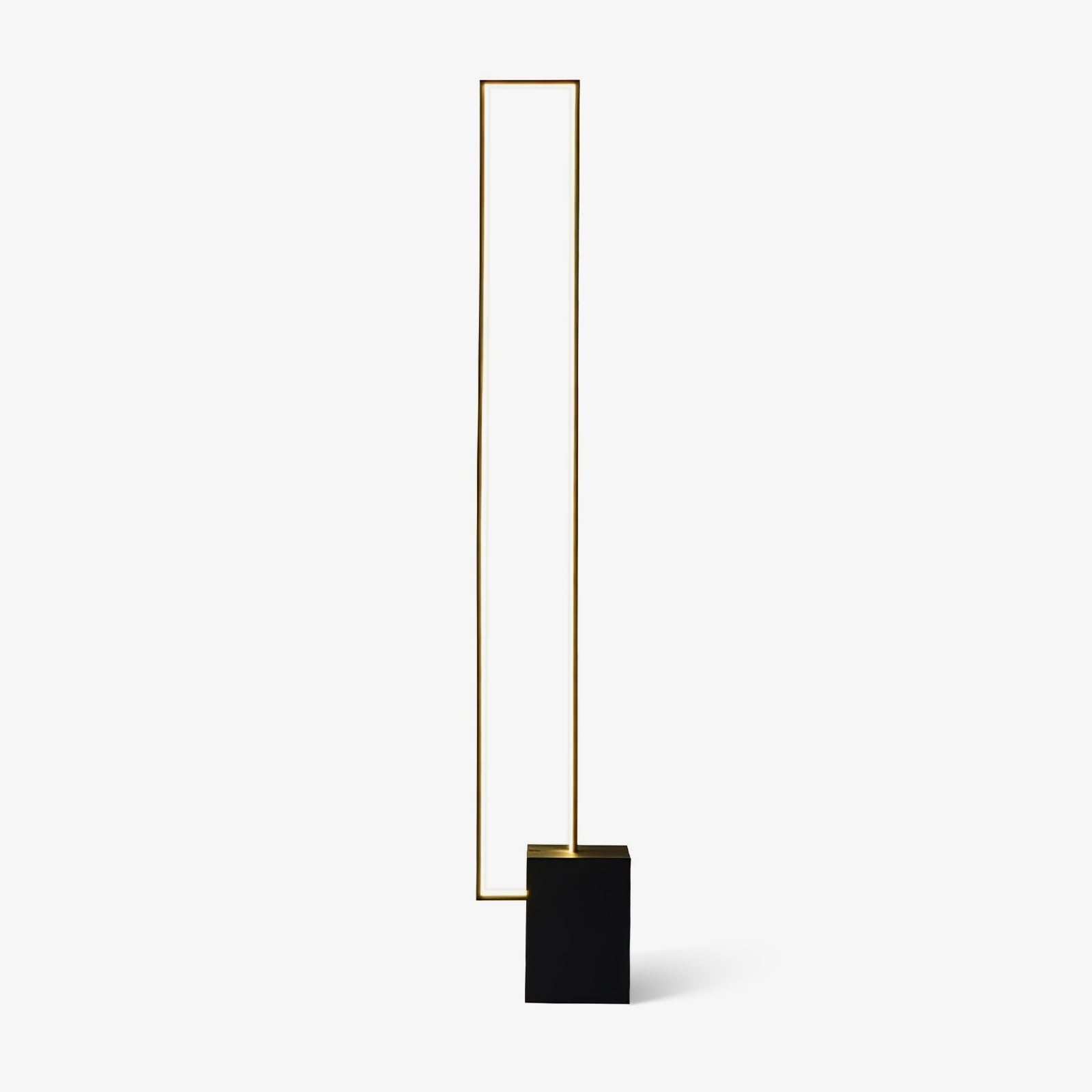 Edge Floor Light, Floor Lamp, Metal, L 10.8″ x H 63″