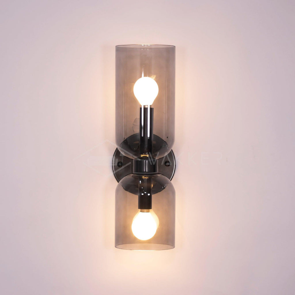 Edie Wall Light - Dia 12cm x H 35cm Brass, Hardwired Wall Sconce, detail 14