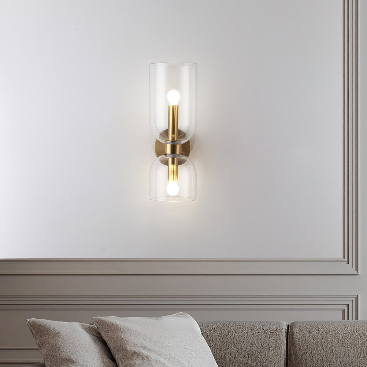 Edie Wall Light - Φ 4.7 x H 13.8 Brass, Hardwired Wall Sconce, detail 10