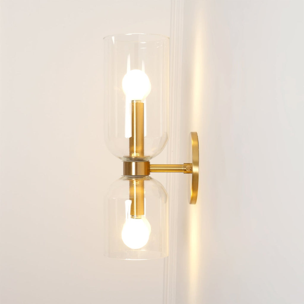 Edie Wall Light - Dia 12cm x H 35cm Brass, Hardwired Wall Sconce, detail 66