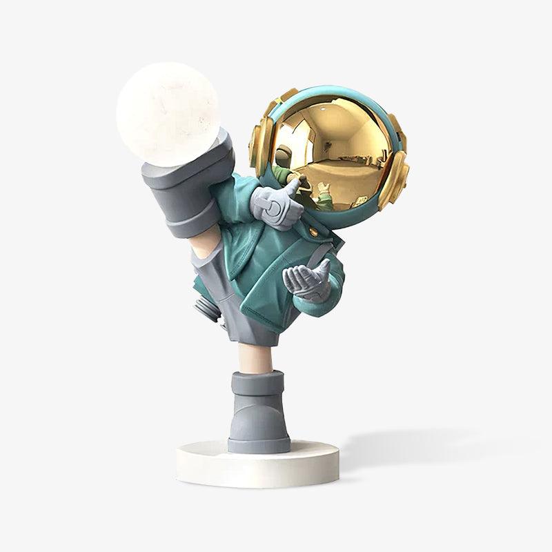 Effort Astronaut Built-in Battery Floor Light, Floor Lamp, Resin, ∅ 19.6″ x H 27.5″