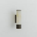 Elara Alabaster Wall Light, Hardwired Wall Sconce, Metal, Dia 6cm x H 25cm