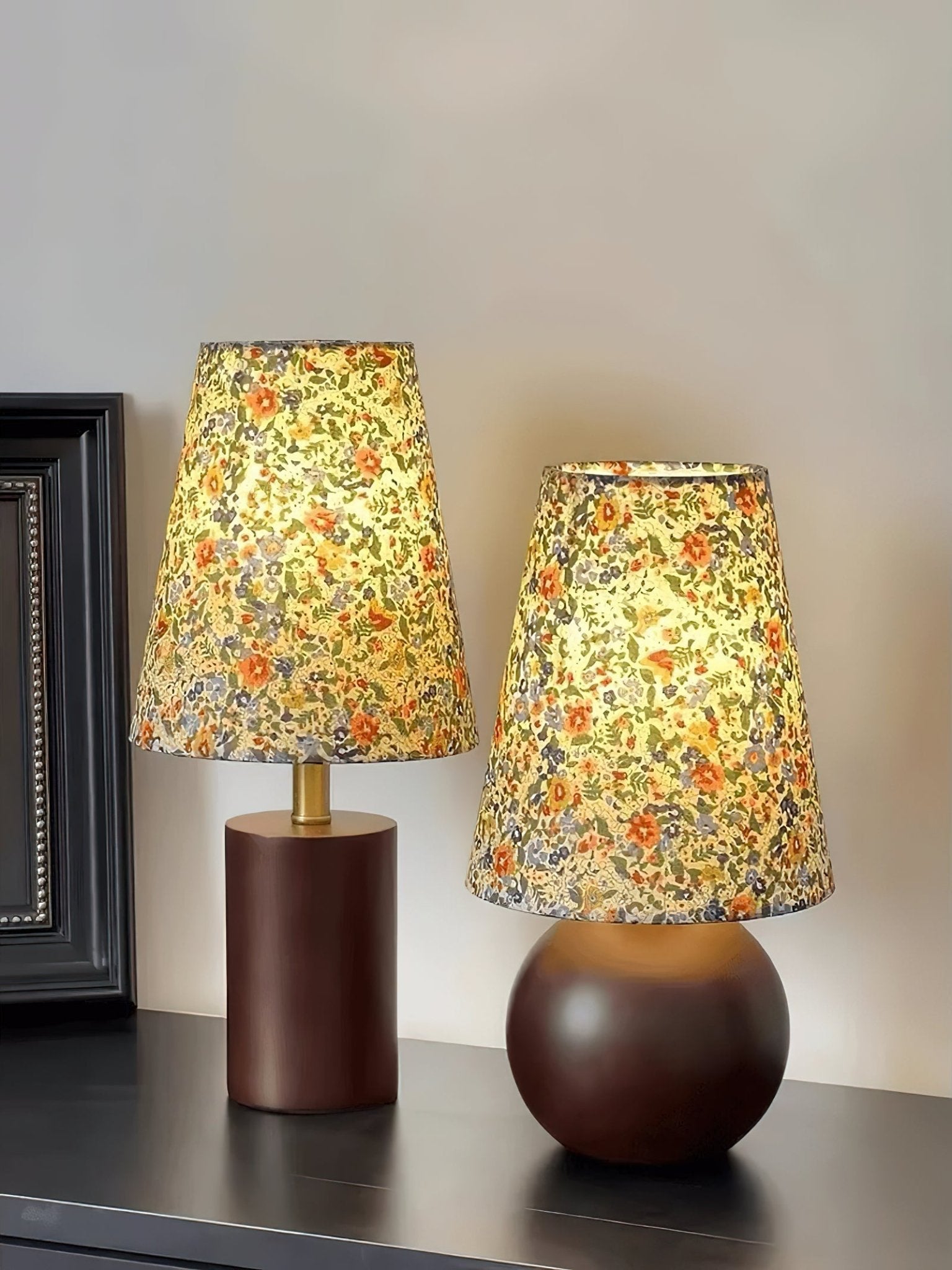 Elara Floral Glow Table Light, Bedside Table Lamp, detail 20