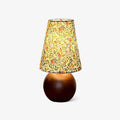 Elara Floral Glow Table Light, Bedside Table Lamp, Wood, Model A: Φ 5.9 x H 9.4