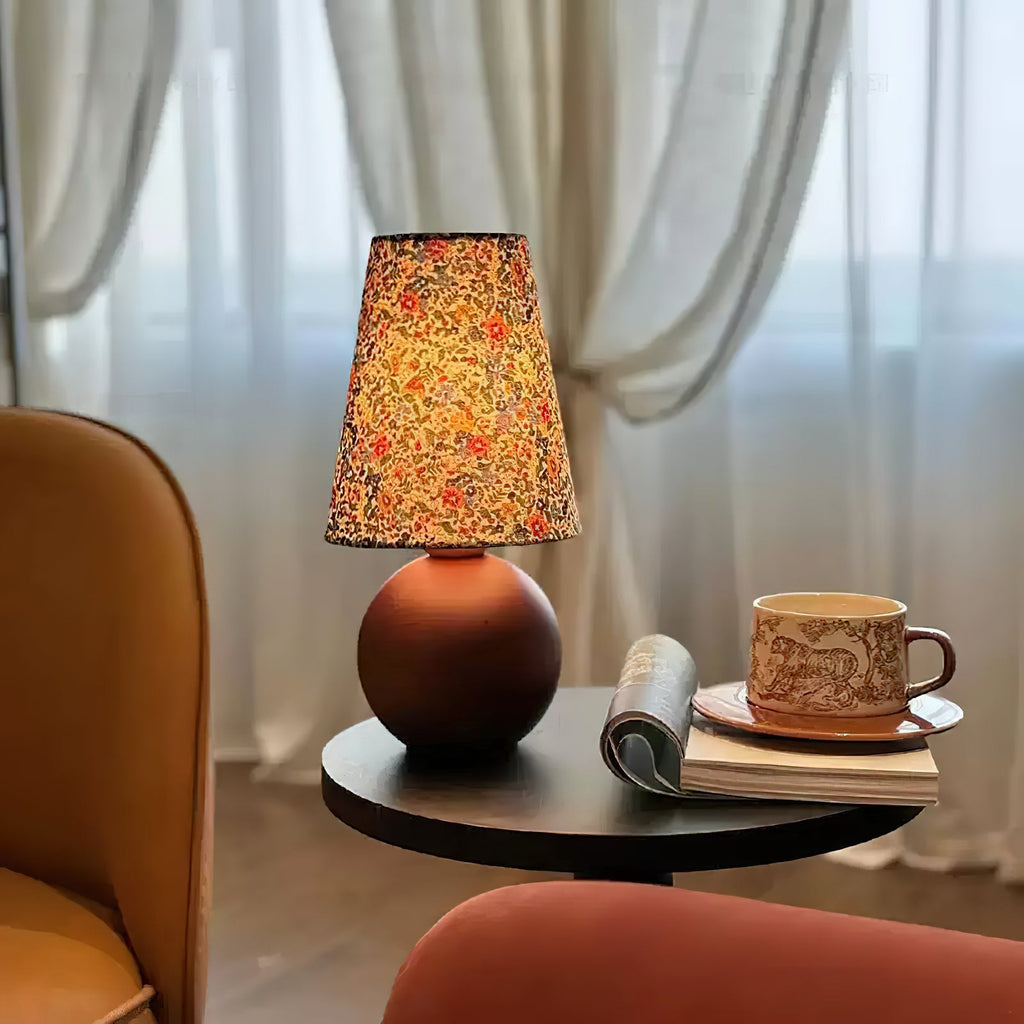 Elara Floral Glow Table Light, Bedside Table Lamp, detail 26