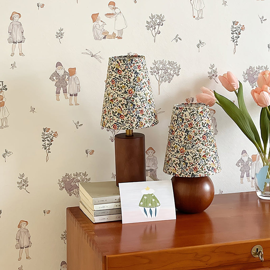 Elara Floral Glow Table Light, Bedside Table Lamp, detail 22