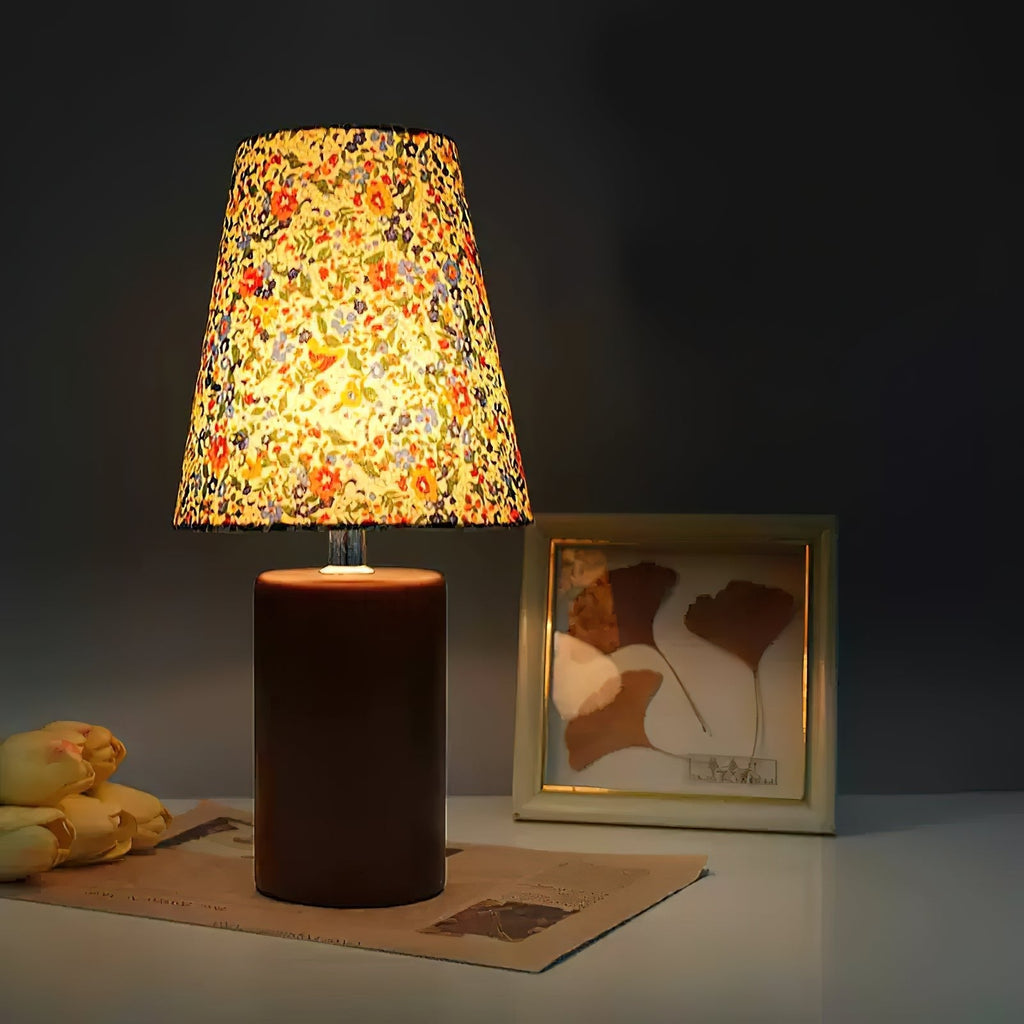 Elara Floral Glow Table Light, Bedside Table Lamp, detail 14
