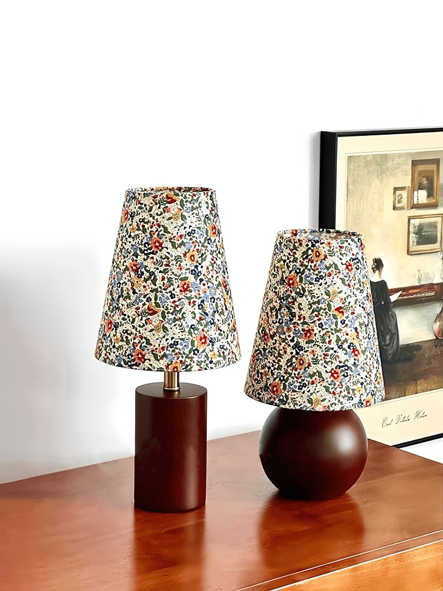 Elara Floral Glow Table Light, Bedside Table Lamp, detail 18