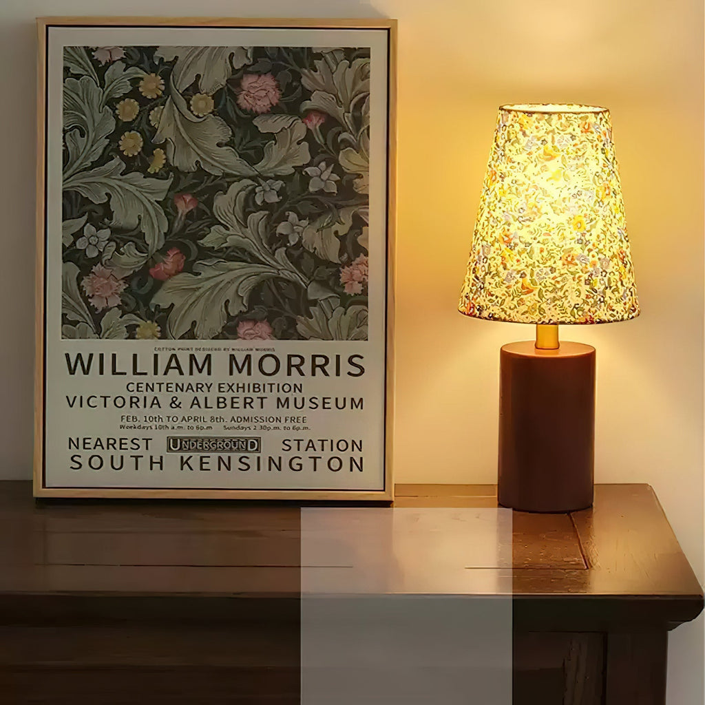 Elara Floral Glow Table Light, Bedside Table Lamp, detail 24
