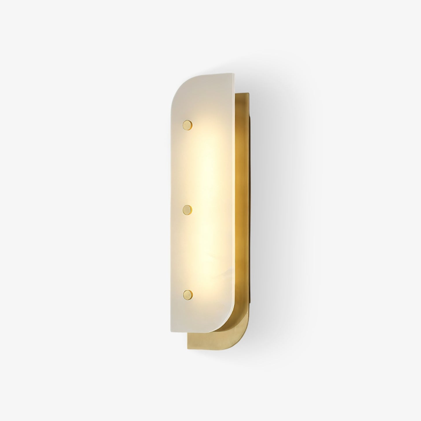 Elaris Alabaster Wall Light - Wall Lamp, Hardwired Wall Sconce, Iron, L 14cm x W 5.7cm x H 33cm