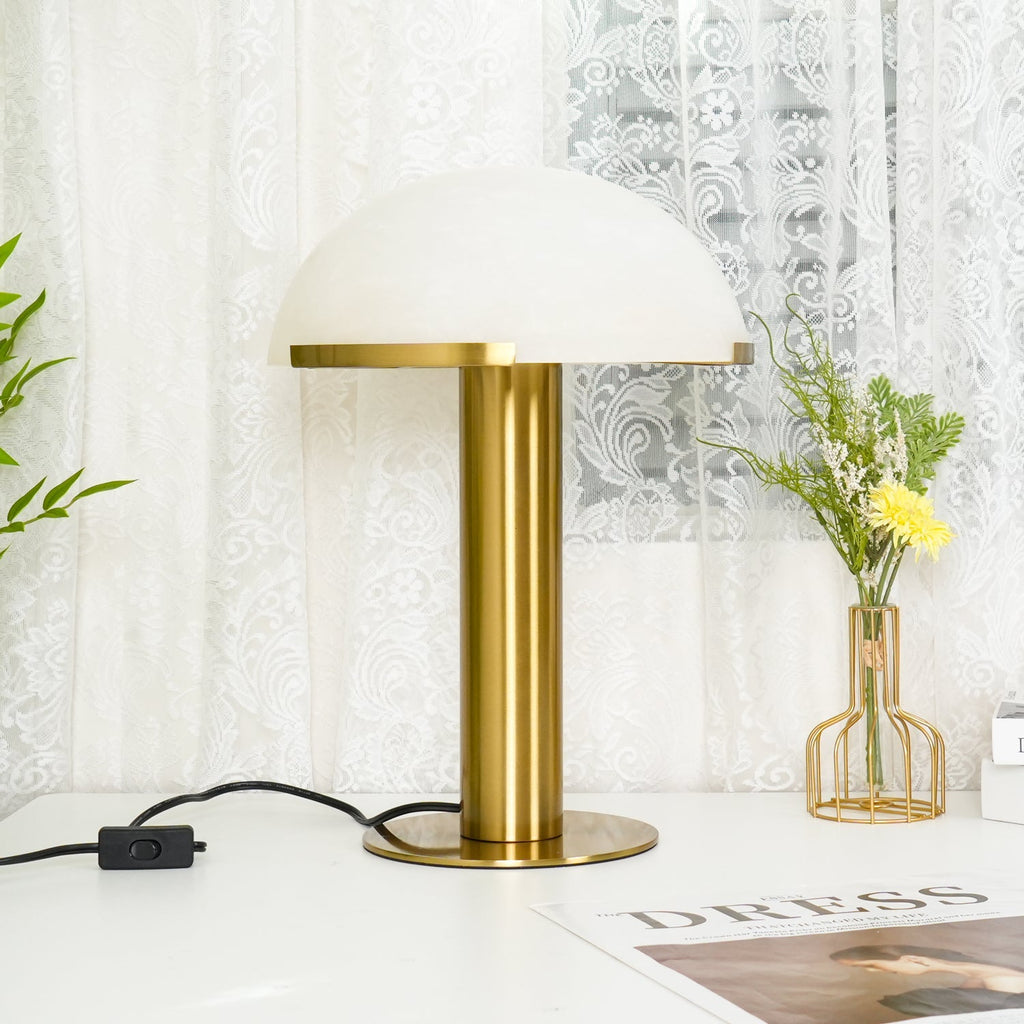 Elegance Alabaster Table Light, Bedside Table Lamp, detail 4