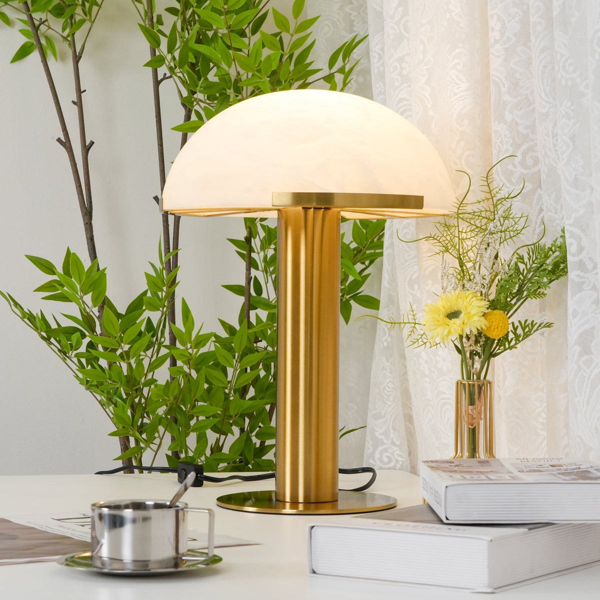 Elegance Alabaster Table Light, Bedside Table Lamp, detail 51