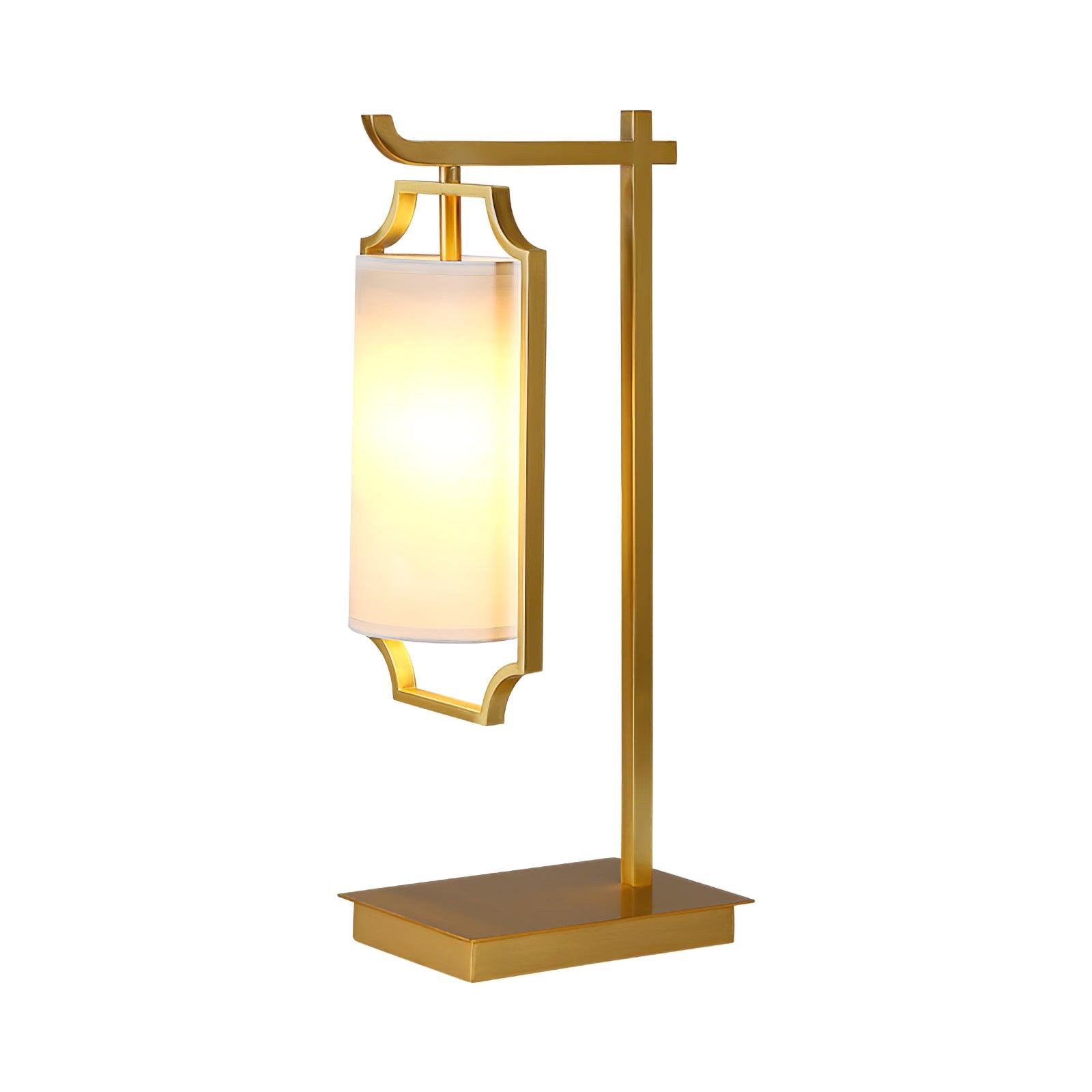 Elise Table Light, Bedside Table Lamp, Brass, ∅ 9.4″ x H 20.8″
