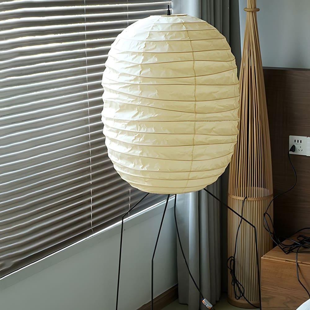 Ellipsa Rice Paper Lantern Floor Light, Floor Lamp, detail 3