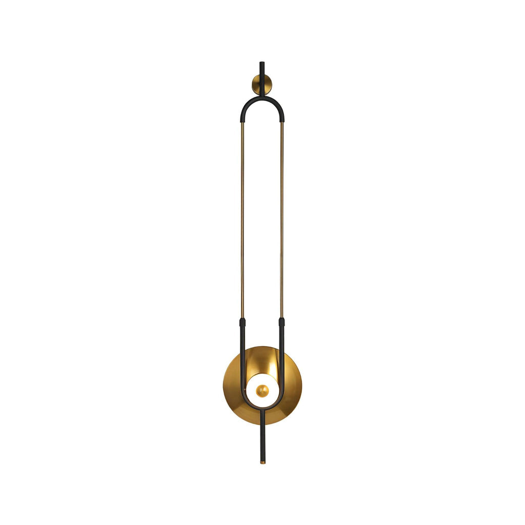 Ellipse Ring Marble Wall Light, Hardwired Wall Sconce, Metal, Dia 28cm x H 115cm