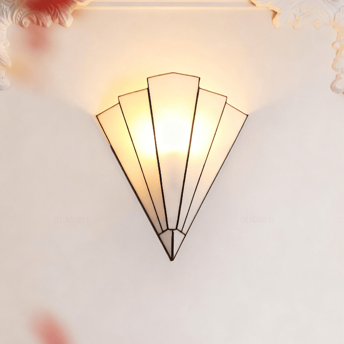 Elowen Deco Wall Light, Hardwired Wall Sconce, detail 2