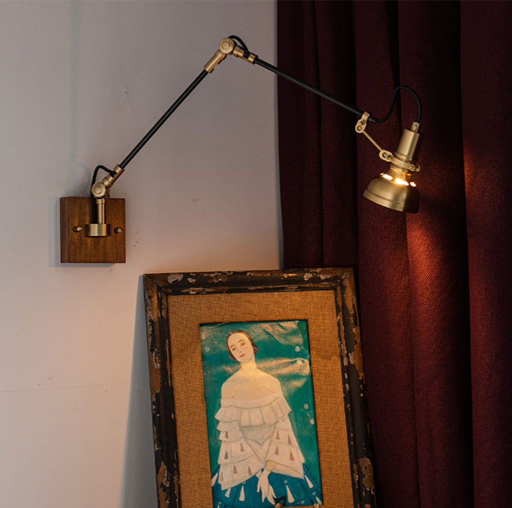 Elowen Wood Wall Light, Hardwired Wall Sconce, detail 4