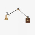 Elowen Wood Wall Light, Hardwired Wall Sconce, Metal, Lampshade Size: Dia 9cm x H