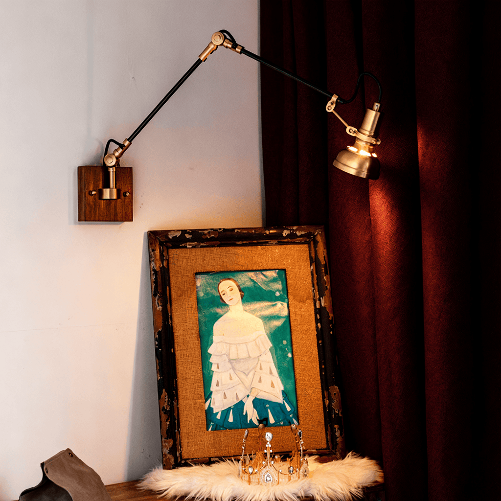Elowen Wood Wall Light, Hardwired Wall Sconce, detail 2