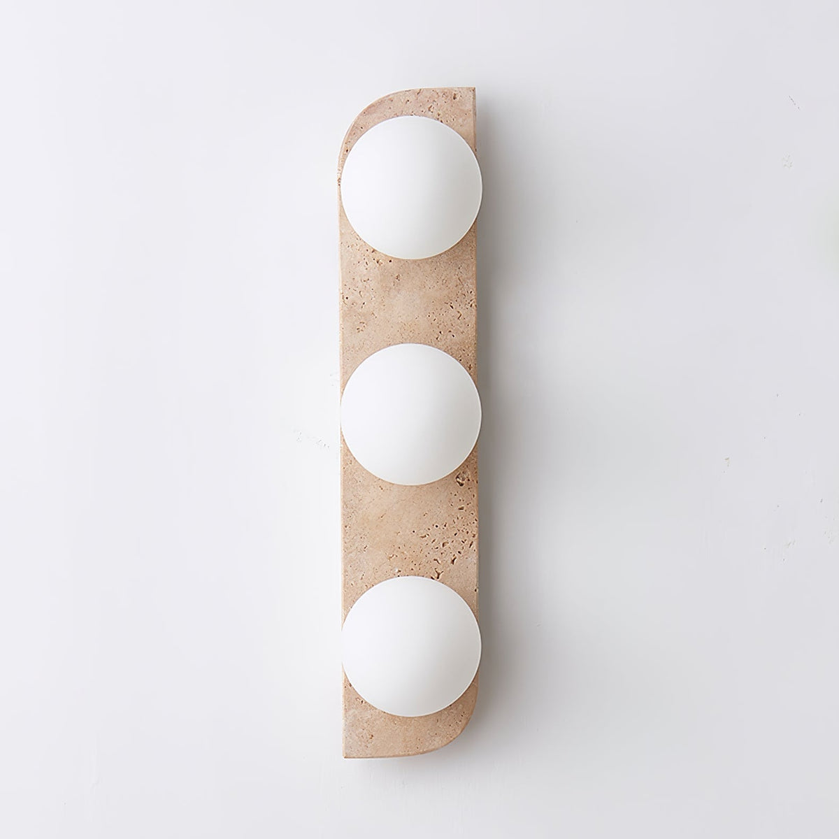 Elysian Travertine Wall Light, Hardwired Wall Sconce, detail 80