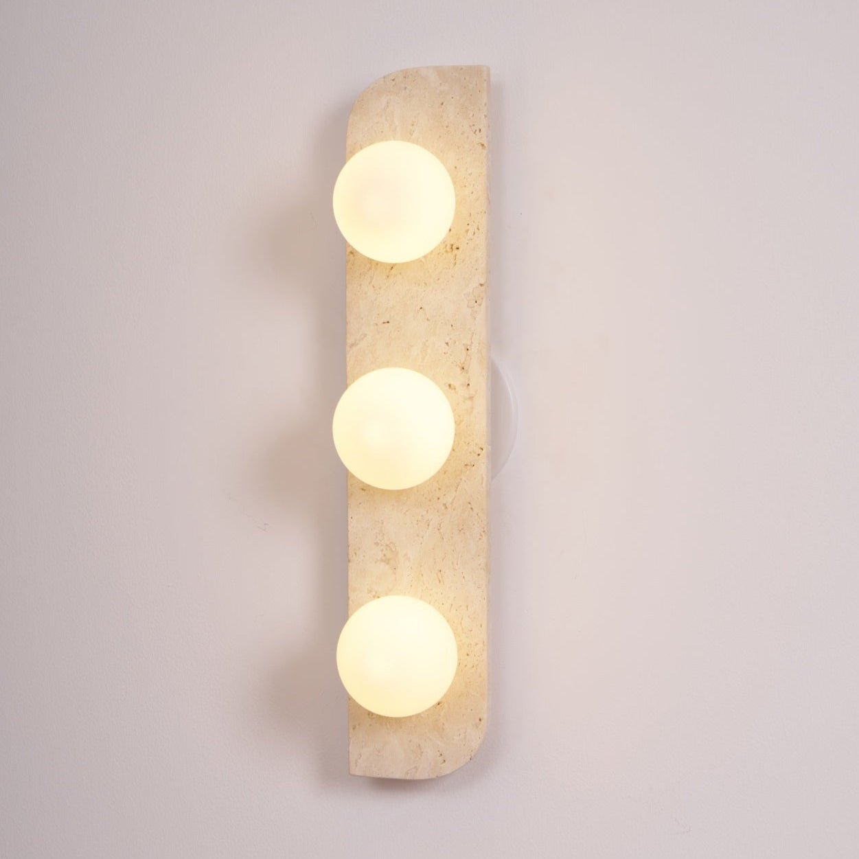 Elysian Travertine Wall Light, Hardwired Wall Sconce, detail 37