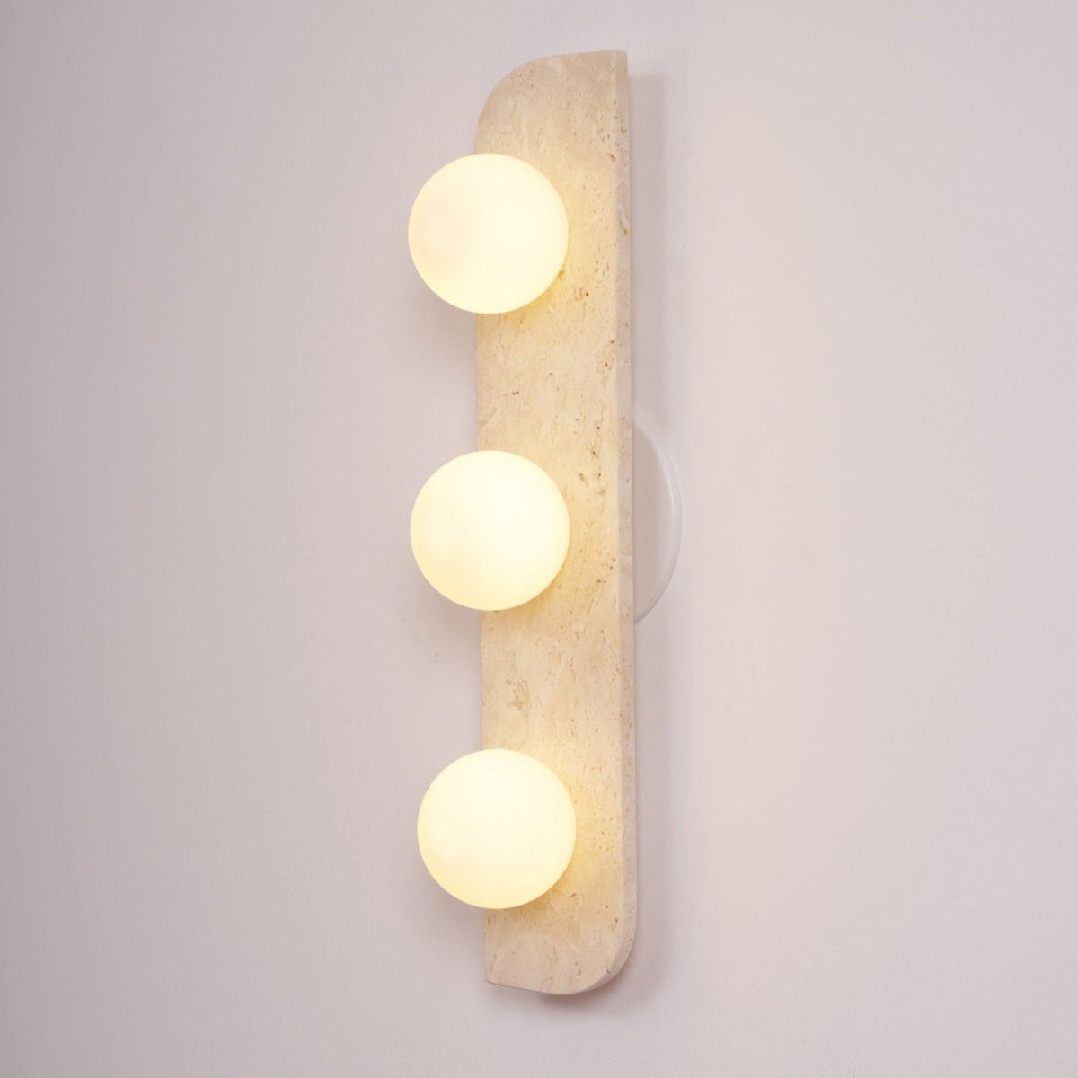 Elysian Travertine Wall Light, Hardwired Wall Sconce, detail 39