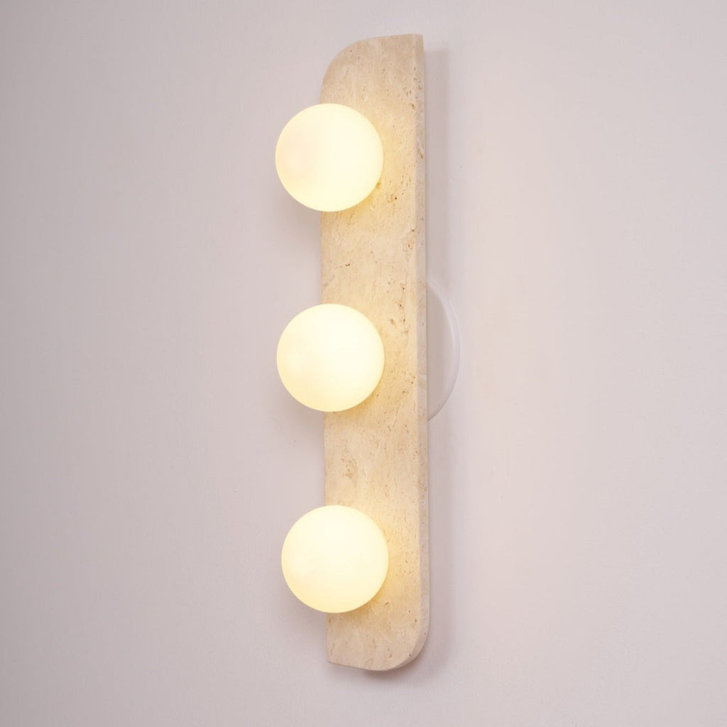 Elysian Travertine Plug-In Wall Light, Plug-In Wall Sconce, detail 37