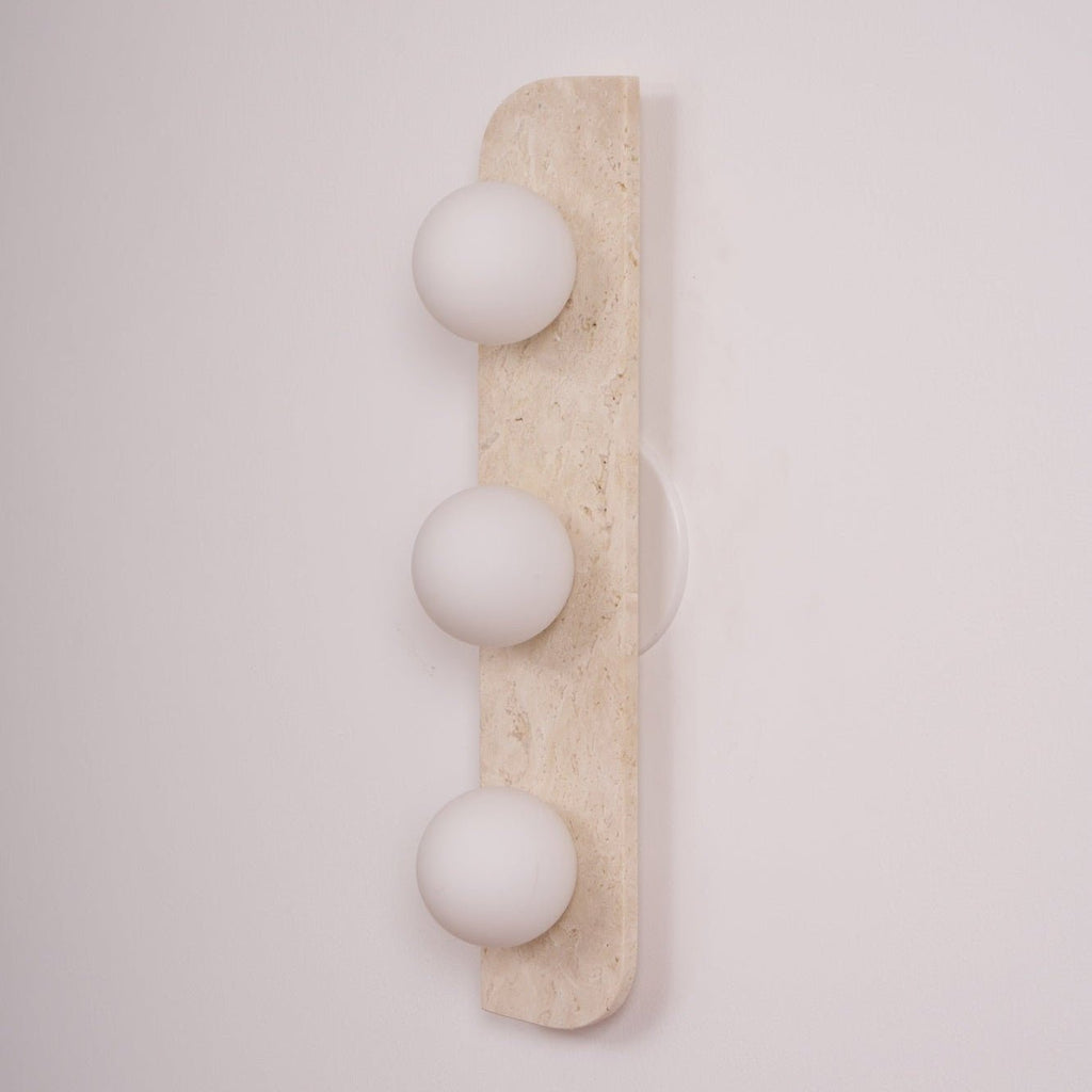 Elysian Travertine Plug-In Wall Light, Plug-In Wall Sconce, detail 38