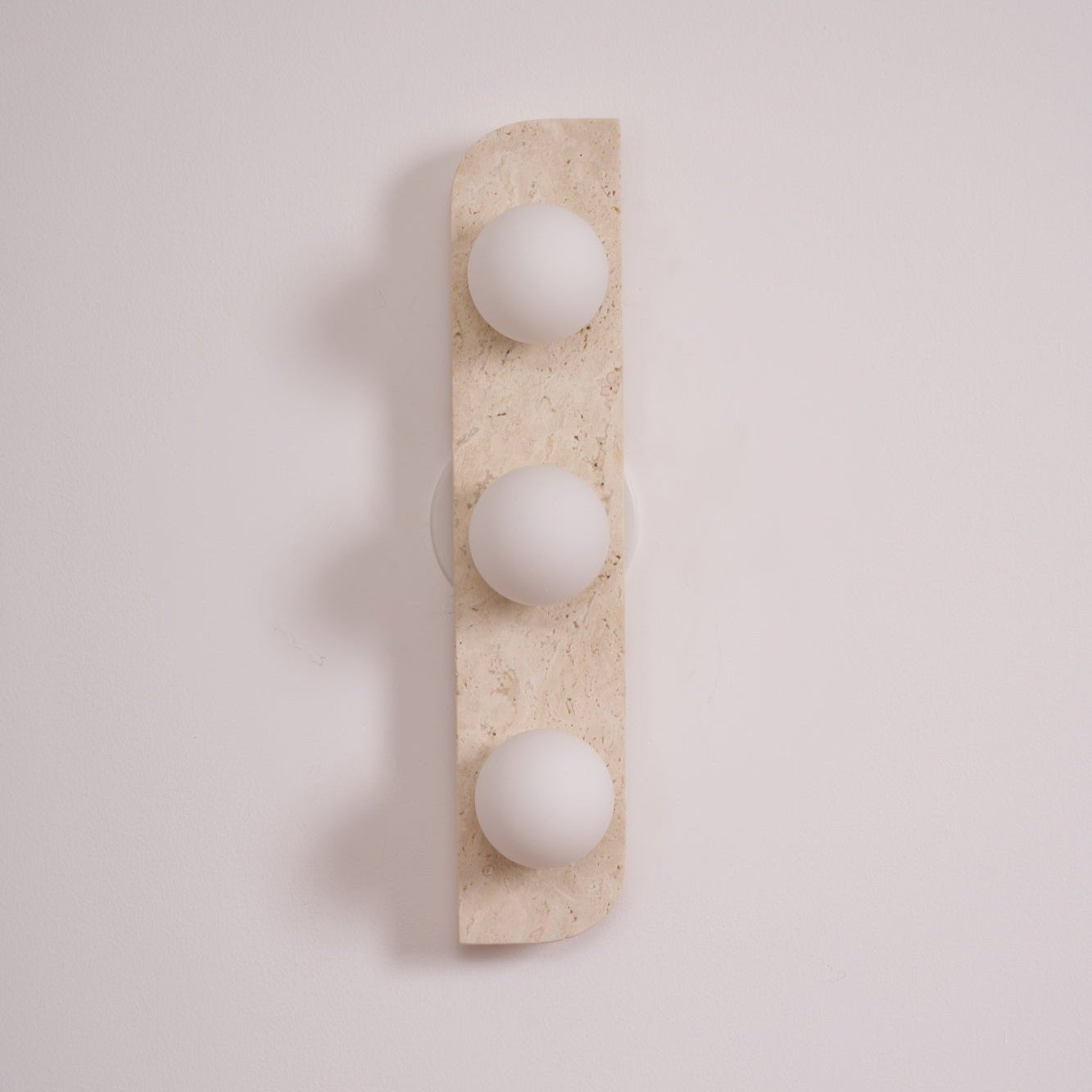 Elysian Travertine Wall Light, Hardwired Wall Sconce, detail 45