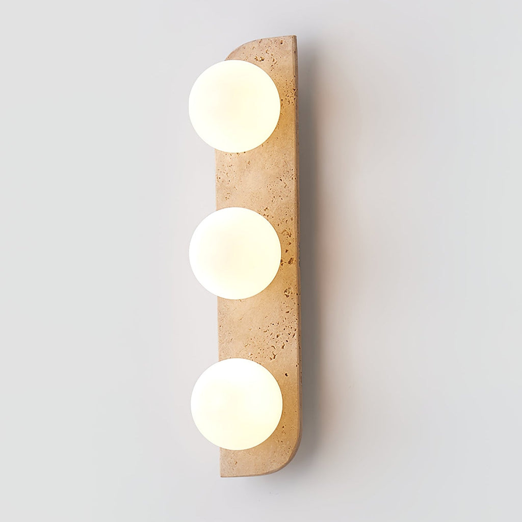 Elysian Travertine Wall Light, Hardwired Wall Sconce, detail 50