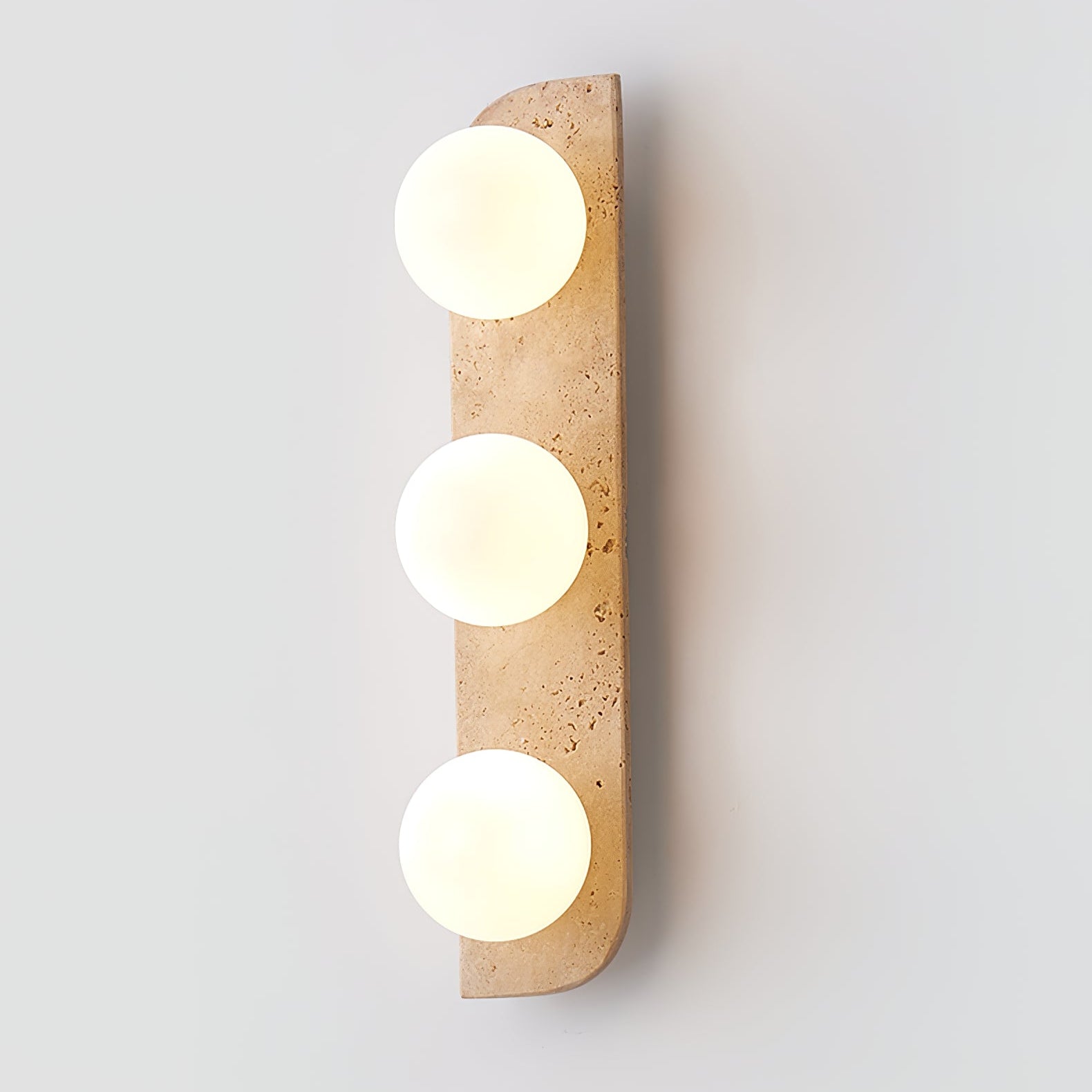 Elysian Travertine Wall Light, Hardwired Wall Sconce, detail 50