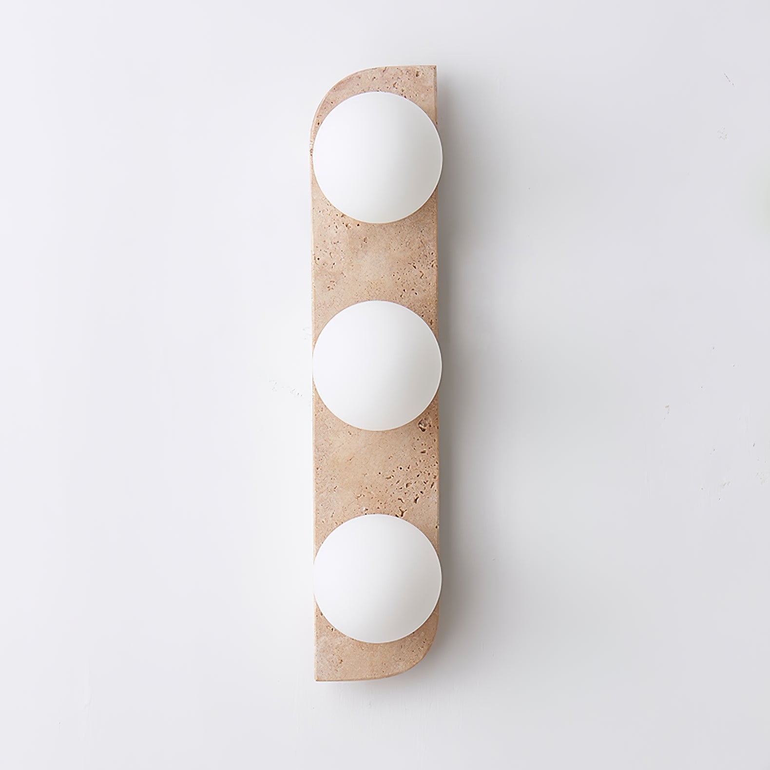 Elysian Travertine Wall Light, Hardwired Wall Sconce, detail 51