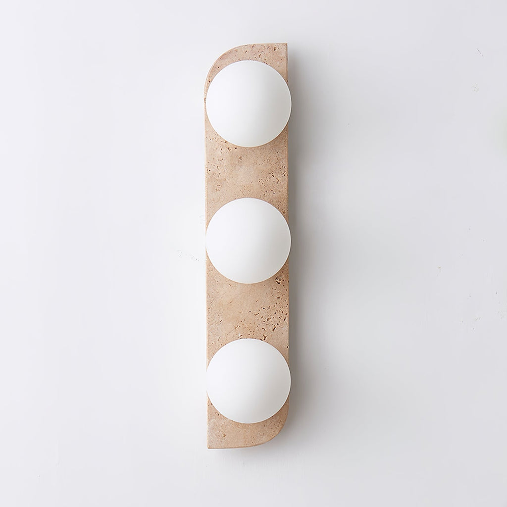 Elysian Travertine Plug-In Wall Light, Plug-In Wall Sconce, detail 49