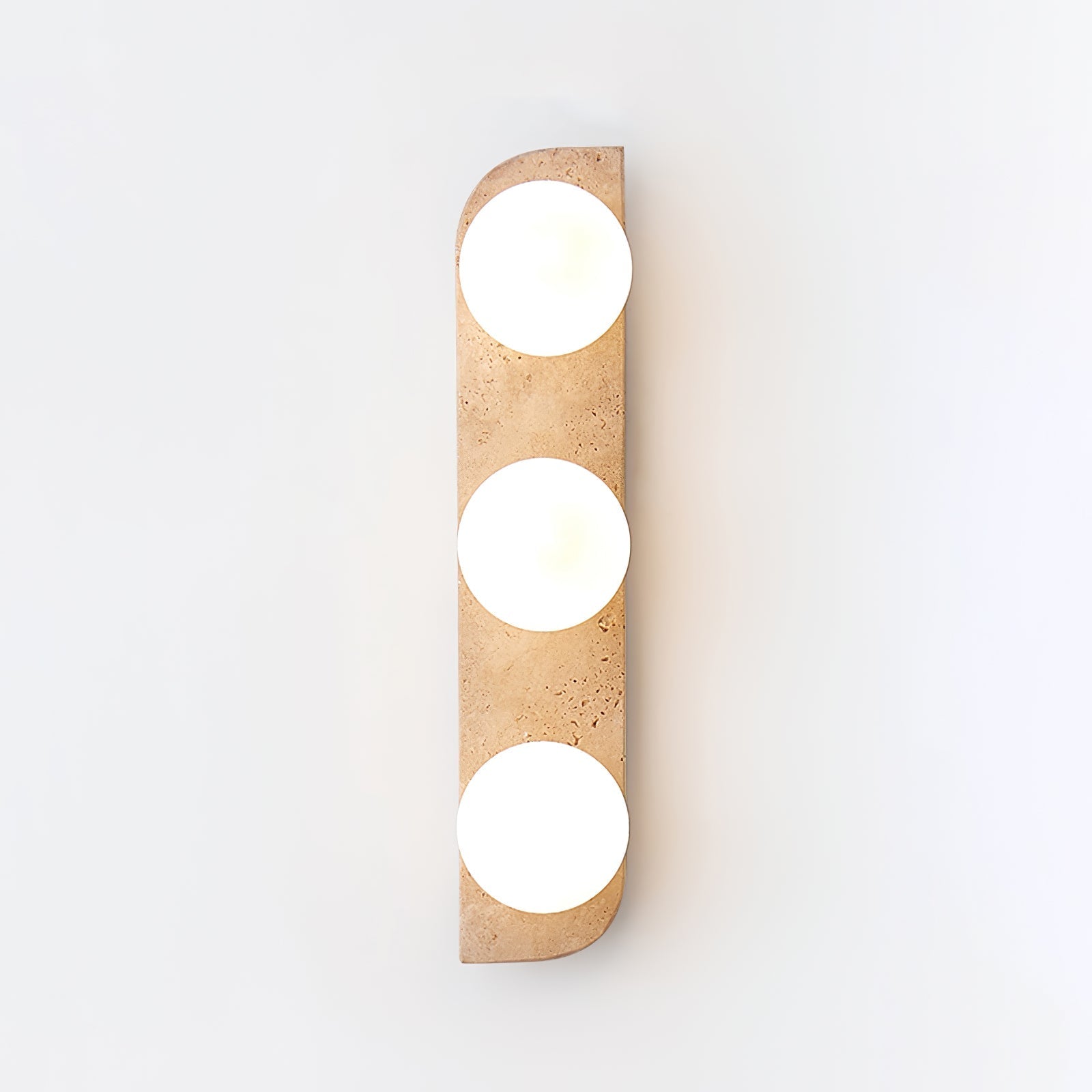 Elysian Travertine Wall Light, Hardwired Wall Sconce, detail 58
