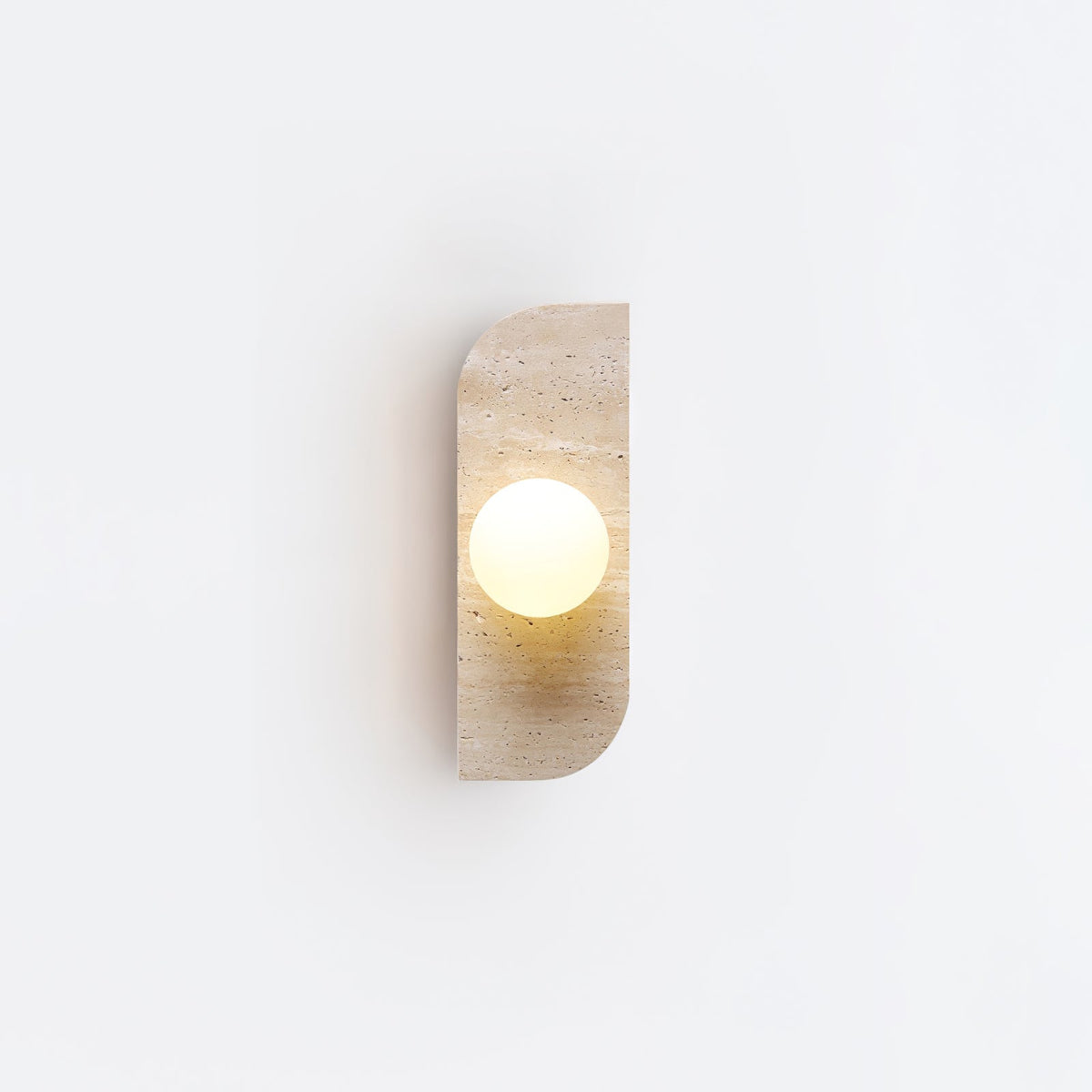 Elysian Travertine Wall Light, Hardwired Wall Sconce, detail 56