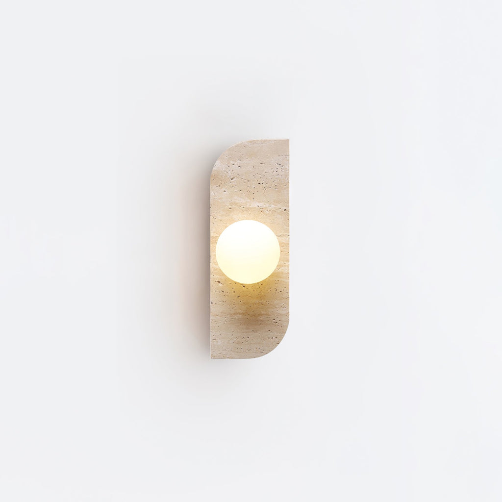 Elysian Travertine Plug-In Wall Light, Plug-In Wall Sconce, detail 54