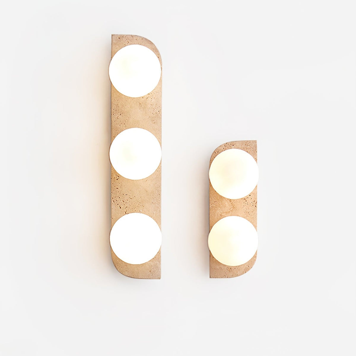 Elysian Travertine Wall Light, Hardwired Wall Sconce, detail 52