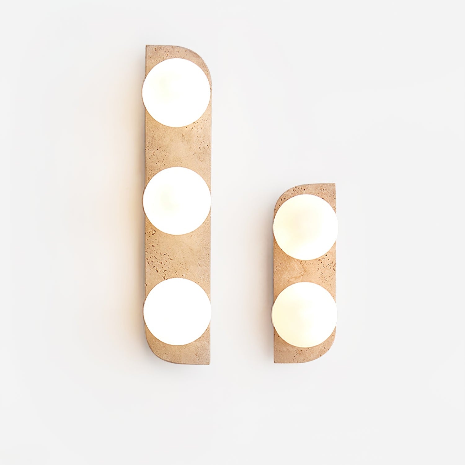Elysian Travertine Wall Light, Hardwired Wall Sconce, detail 52