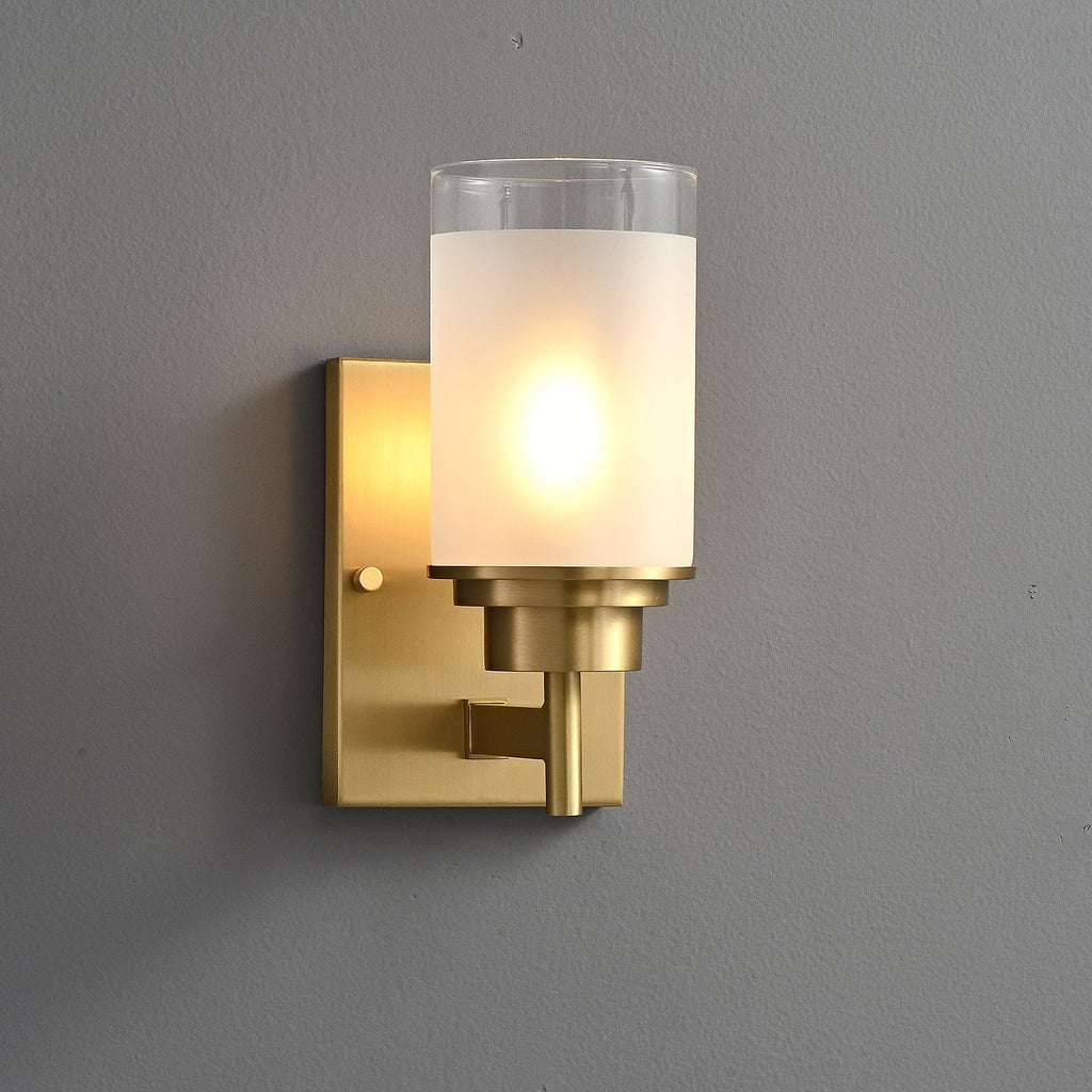Elysian Wall Light, Hardwired Wall Sconce, Brass, Dia 12cm x H 24cm