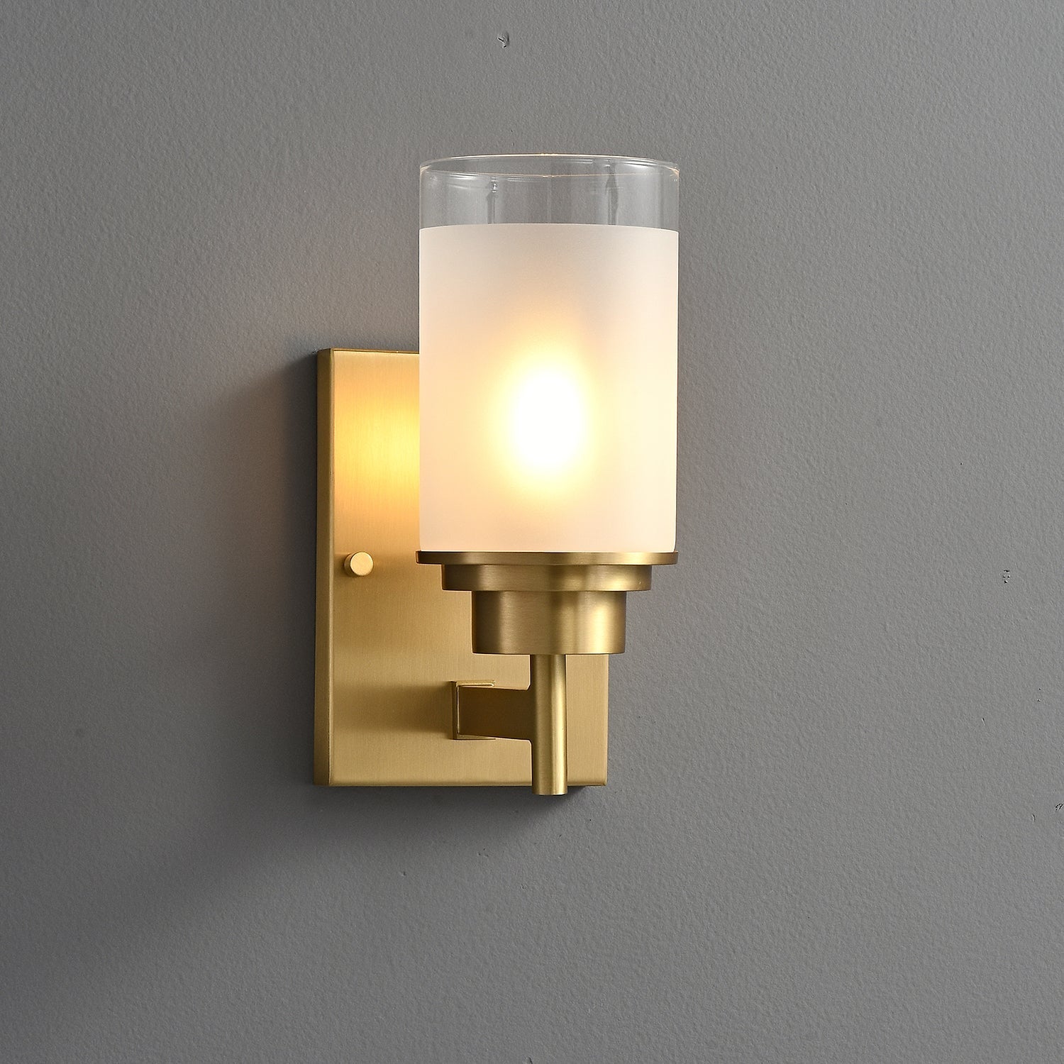 Elysian Wall Light, Hardwired Wall Sconce, Brass, Dia 12cm x H 24cm