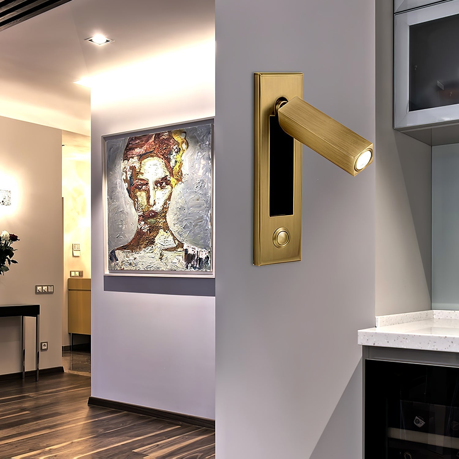 Embedded Bedside Plug-in Wall Light, Plug-In Wall Sconce, detail 13