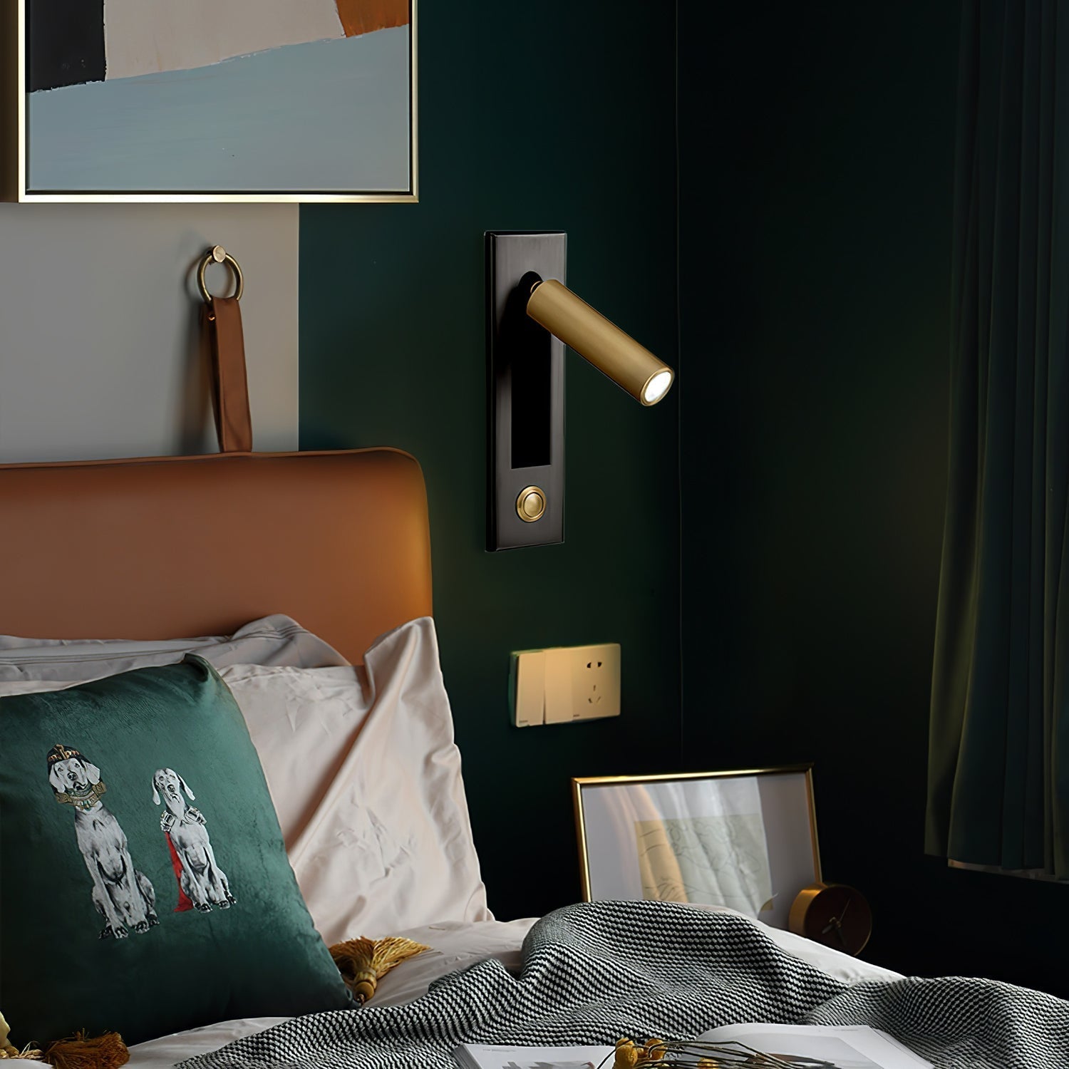 Embedded Bedside Wall Light, Hardwired Wall Sconce, detail 5