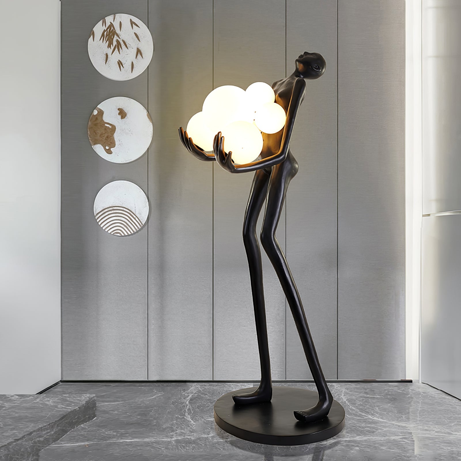 Embrace Sculpture Floor Light, Floor Lamp, detail 2