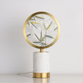 Enamel Table Light, Bedside Table Lamp, Brass, ∅ 11.4″ x H 18.1″