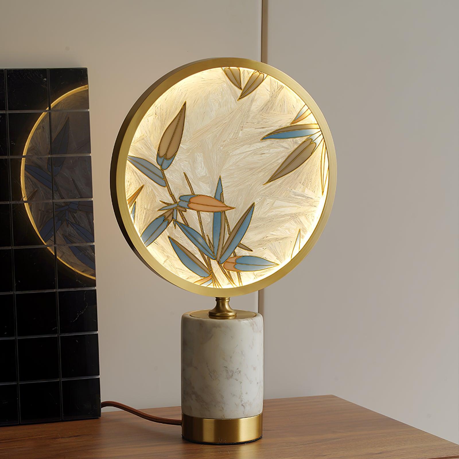 Enamel Table Light, Bedside Table Lamp, detail 3