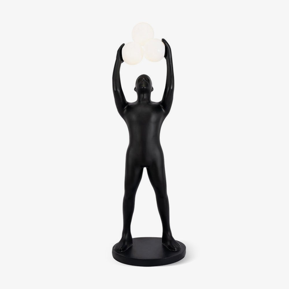 Enlightened Figure Sculptor Floor Light, Floor Lamp, Metal, Dia 60cm x H 190cm