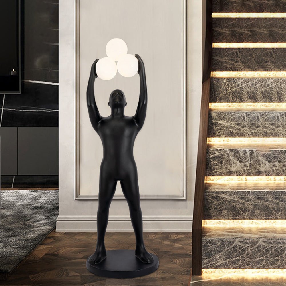 Enlightened Figure Sculptor Floor Light, Floor Lamp, detail 6