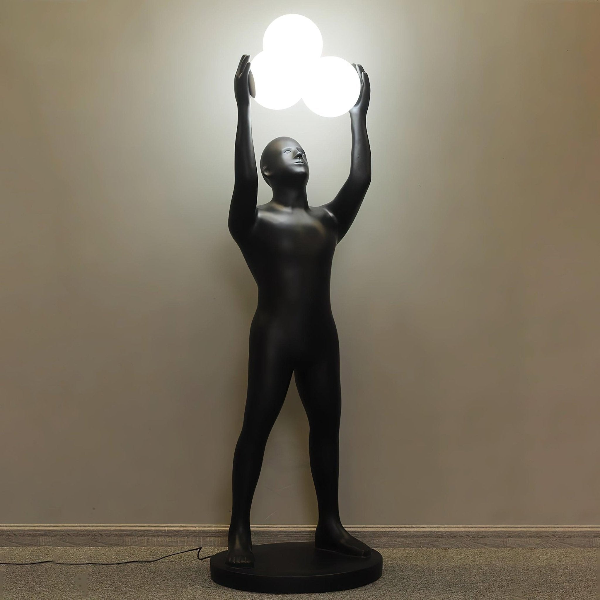 Enlightened Figure Sculptor Floor Light, Floor Lamp, detail 7